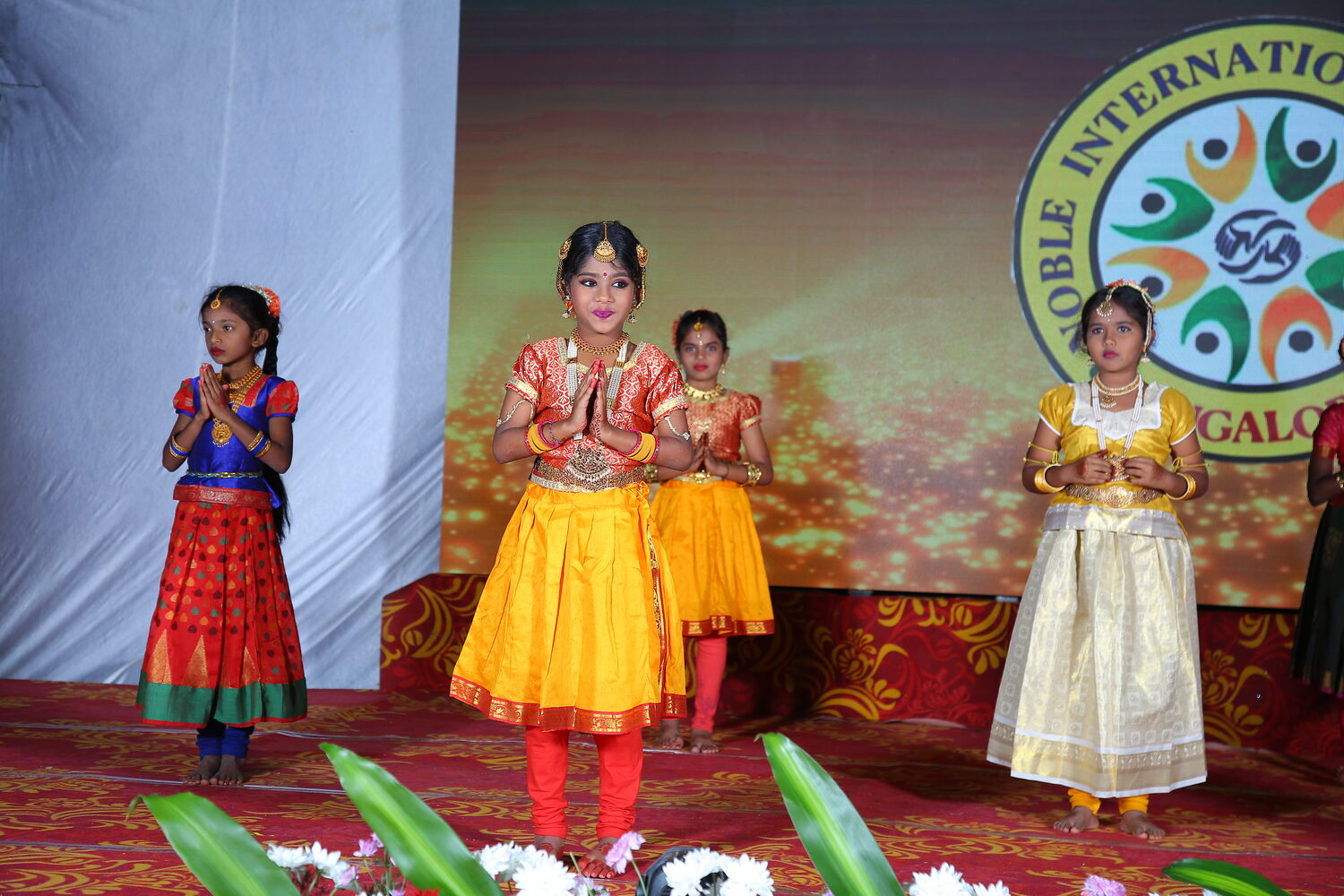 Children performing classical dance